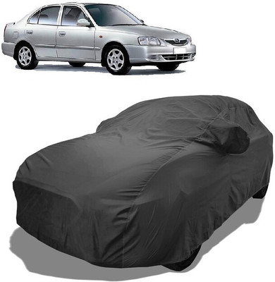Coxtor Car Cover For Hyundai Accent 1.5i (With Mirror Pockets)(Grey)