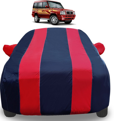 Auto Hub Car Cover For Tata Sumo Gold (With Mirror Pockets)(Red)