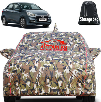 autouniko Car Cover For Hyundai Xcent (With Mirror Pockets)(Multicolor)