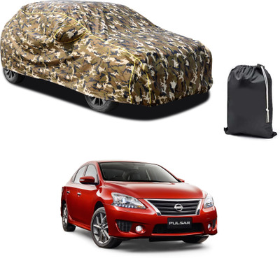 PAGORA Car Cover For Nissan Pulsar (With Mirror Pockets)(Yellow, For 2019, 2020, 2021, 2022, 2023 Models)
