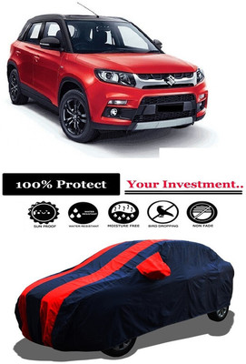 Amexride Car Cover For Maruti Suzuki Grand Vitara ZDi (With Mirror Pockets)(Red)