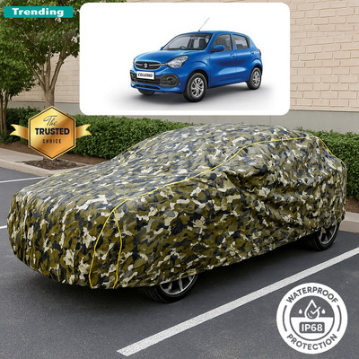 CODOKI Car Cover For Maruti CelerioX AMT ZXI (With Mirror Pockets)(Yellow, Black)