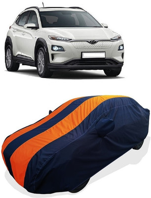Coxtor Car Cover For Hyundai Kona Electric (With Mirror Pockets)(Orange)