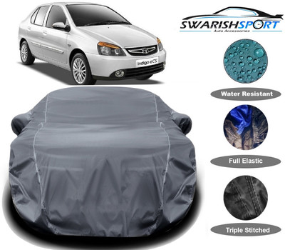 Swarish Car Cover For Tata Indigo eCS (With Mirror Pockets)(Grey)