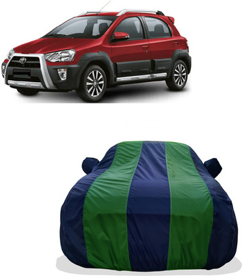 Tricway Car Cover For Toyota Etios Cross 1.5L V (With Mirror Pockets)(Green)
