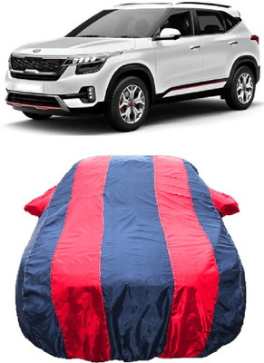 Wegather Car Cover For Kia Seltos HTX Plus AT D Diesel (With Mirror Pockets)(Red)