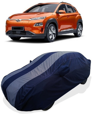 Coxtor Car Cover For Hyundai Kona Premium (With Mirror Pockets)(Grey)