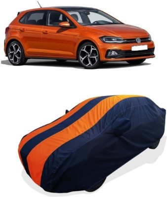 Coxtor Car Cover For Volkswagen Polo (With Mirror Pockets)(Orange)