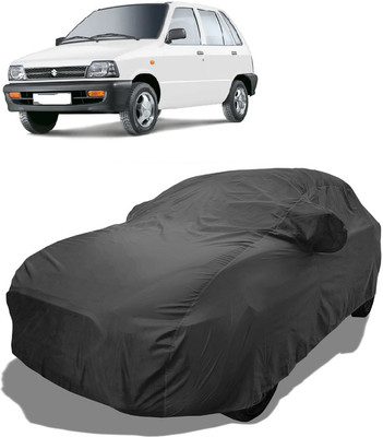 Coxtor Car Cover For Maruti 800 DUO AC LPG (With Mirror Pockets)(Grey)