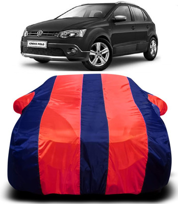 S Shine Max Car Cover For Volkswagen Polo Cross (With Mirror Pockets)(Multicolor)
