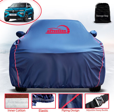 AUTOCOZEN WATERPROOF Car Cover For Renault Kwid (With Mirror Pockets)(Blue)