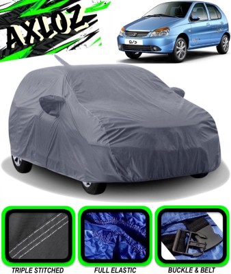 AXLOZ Car Cover For Tata Indica V2 (With Mirror Pockets)(Grey)