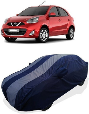 QLAX Car Cover For Maruti Micra XL Optional (With Mirror Pockets)(Grey)