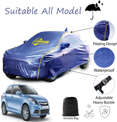 GARREGE Car Cover For Maruti Suzuki Swift Dzire (With Mirror Pockets)(Blue, For 2019, 2020, 2021, 2022, 2023, 2024 Models)