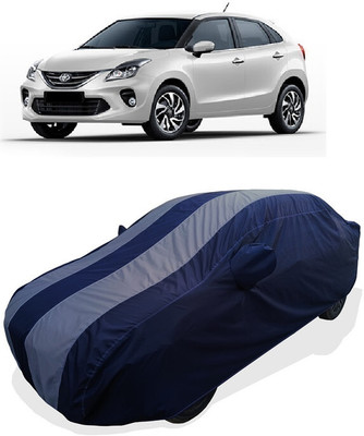 Coxtor Car Cover For Toyota Glanza V CVT Petrol (With Mirror Pockets)(Grey)