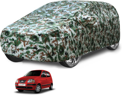 MOCKHE Car Cover For Hyundai Santro Xing (With Mirror Pockets)(Multicolor)