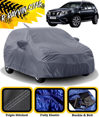 R Rayvin Star Car Cover For Nissan Terrano (With Mirror Pockets)(Grey)