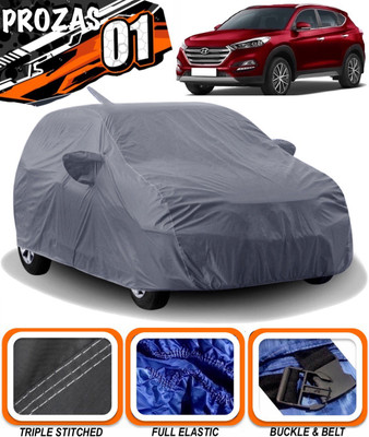 prozas Car Cover For Hyundai Tucson (With Mirror Pockets)(Grey)