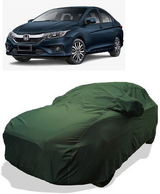 Coxtor Car Cover For Honda City Facelift (With Mirror Pockets)(Gold)