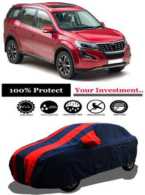 Amexride Car Cover For Mahindra XUV500 W5 Diesel (With Mirror Pockets)(Red)
