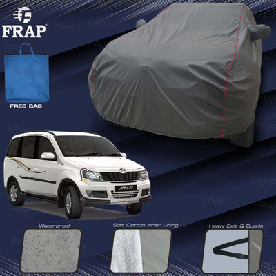 Frap Car Cover For Mahindra Xylo, Xylo D2, Xylo D4, Xylo E4, Xylo H4 (With Mirror Pockets)(Grey, Red)