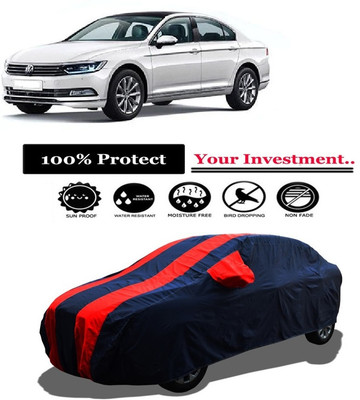 Amexride Car Cover For Volkswagen Passat 2.0 TDI SCR BlueMotion 6AT (190 HP) (With Mirror Pockets)(Red)