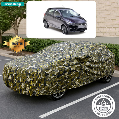 PAGORA Car Cover For Tata Tiago (With Mirror Pockets)(Multicolor)