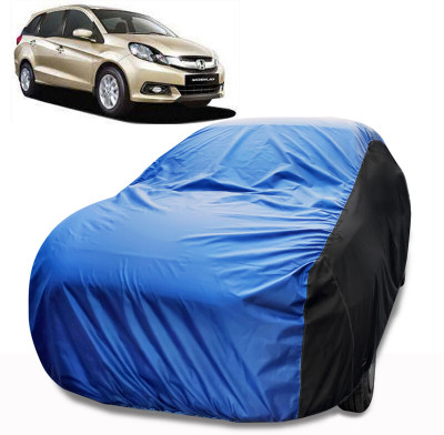MoTRoX Car Cover For Honda Mobilio (With Mirror Pockets)(Black, Blue)
