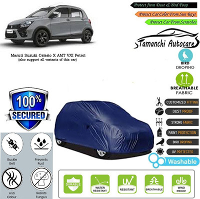 Tamanchi Autocare Car Cover For Maruti Suzuki Celerio X AMT VXI Petrol(Blue)