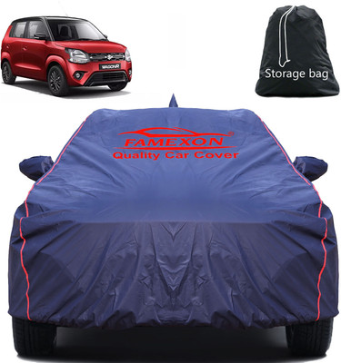 FAMEXON Car Cover For Maruti Suzuki WagonR (With Mirror Pockets)(Black)