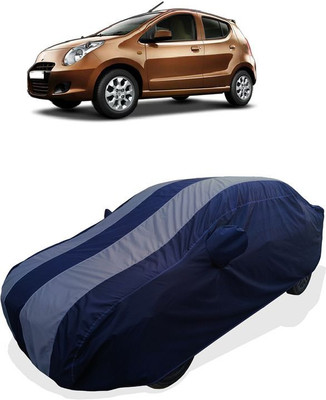 QLAX Car Cover For Maruti A-Star LX (With Mirror Pockets)(Grey)