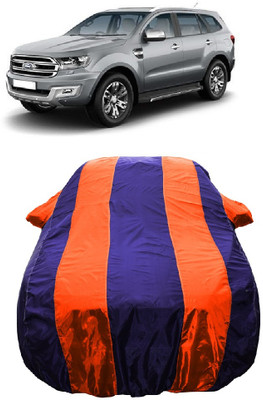 Wegather Car Cover For Ford Endeavour 3.2 Trend AT 4X4 (With Mirror Pockets)(Orange)