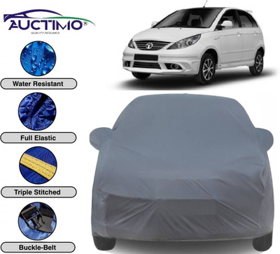 AUCTIMO Car Cover For Tata Indica Vista (With Mirror Pockets)(Grey)