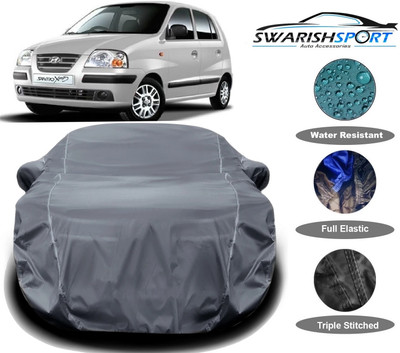 Swarish Car Cover For Hyundai Santro Xing (With Mirror Pockets)(Grey)