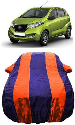 Wegather Car Cover For Datsun Redi-Go 1.0 S Petrol (With Mirror Pockets)(Orange)