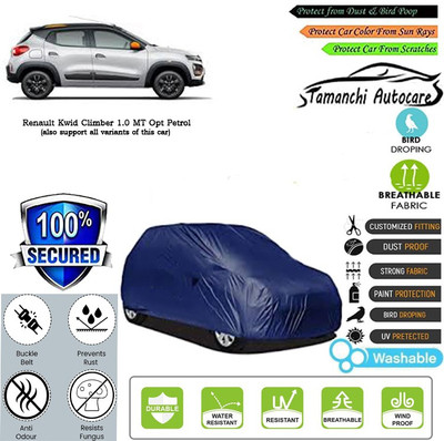 Tamanchi Autocare Car Cover For Renault Kwid Climber 1.0 MT Opt Petrol(Blue)