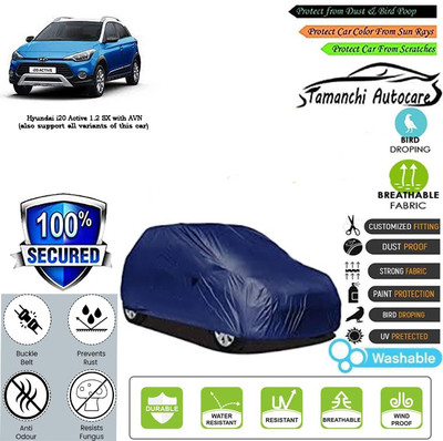 Tamanchi Autocare Car Cover For Hyundai i20 Active 1.2 SX with AVN(Blue)