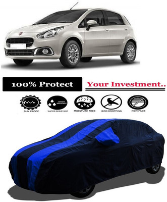 Amexride Car Cover For Fiat Punto Active 1.2L Fire (With Mirror Pockets)(Multicolor)