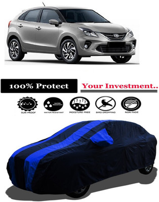Amexride Car Cover For Toyota Glanza G CVT Petrol (With Mirror Pockets)(Multicolor)