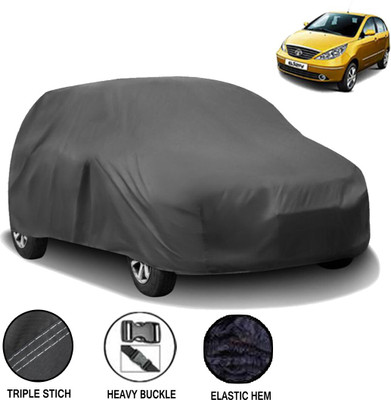 Acto Car Cover For Tata Indica V2 (Without Mirror Pockets)(Grey, For 2010 Models)