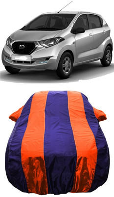 Wegather Car Cover For Datsun GO D (With Mirror Pockets)(Orange)