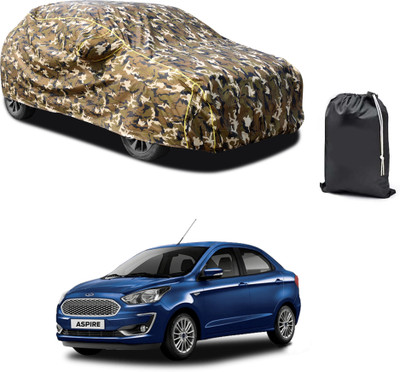 PAGORA Car Cover For Ford Figo Aspire (With Mirror Pockets)(Yellow, For 2019, 2020, 2021, 2022, 2023 Models)