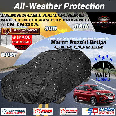 Tamanchi Autocare Car Cover For Maruti Suzuki Ertiga(Black)