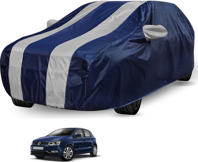 Auto Hub Car Cover For Volkswagen Polo (Without Mirror Pockets)(Black, Grey)