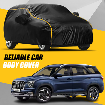 AUCTIMO Car Cover For Hyundai Alcazar (With Mirror Pockets)(Multicolor)