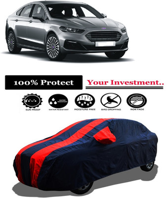 Amexride Car Cover For Ford Mondeo 2.0L TDCi 163 PSI4 DW10 (With Mirror Pockets)(Red)