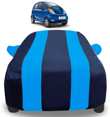 Auto Hub Car Cover For Tata Nano (With Mirror Pockets)(Blue)