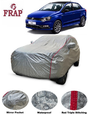 Frap Car Cover For Volkswagen Ameo (With Mirror Pockets)(Silver)