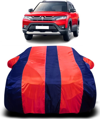 AXLOZ Car Cover For Maruti Suzuki Vitara Brezza (With Mirror Pockets)(Multicolor)