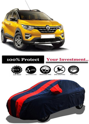 Amexride Car Cover For Renault Triber (With Mirror Pockets)(Red)